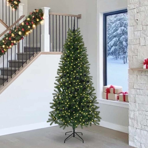 Mākslīgā Ziemassvētku Eglīte Su 300 Led Zaļa 240 Cm Pe Un Pvc Vidaxl