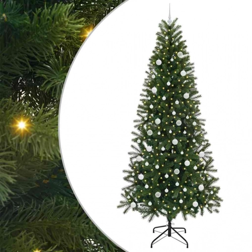 Mākslīgā Ziemassvētku Eglīte Su 300 Led Zaļa 240 Cm Pe Un Pvc Vidaxl