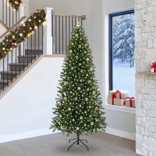 Mākslīgā Ziemassvētku Eglīte Su 300 Led Zaļa 240 Cm Pe Un Pvc Vidaxl