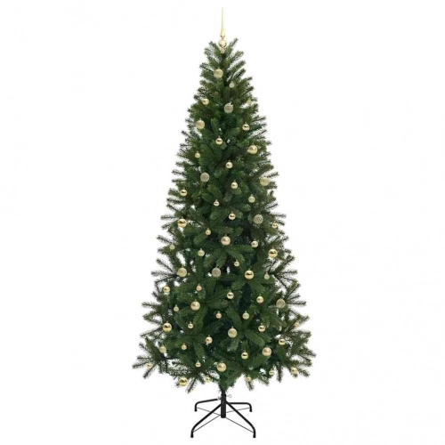 Mākslīgā Ziemassvētku Eglīte Su 300 Led Zaļa 240 Cm Pe Un Pvc Vidaxl