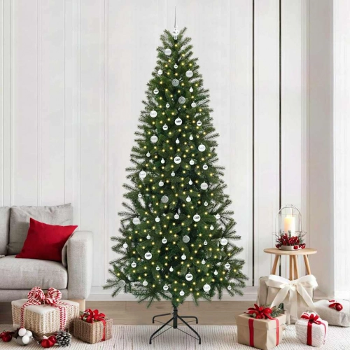 Mākslīgā Ziemassvētku Eglīte Su 300 Led Zaļa 240 Cm Pe Un Pvc Vidaxl