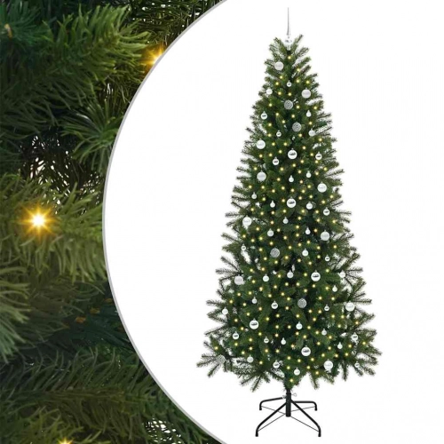 Mākslīgā Ziemassvētku Eglīte Su 300 Led Zaļa 240 Cm Pe Un Pvc Vidaxl