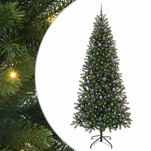 Mākslīgā Ziemassvētku Eglīte Su 300 Led Zaļa 240 Cm Pe Un Pvc Vidaxl