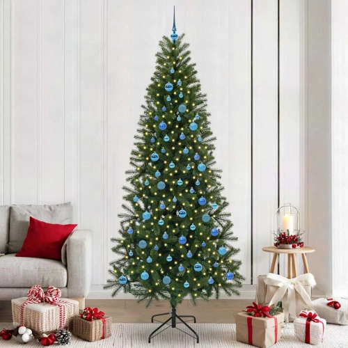 Mākslīgā Ziemassvētku Eglīte Su 300 Led Zaļa 240 Cm Pe Un Pvc Vidaxl