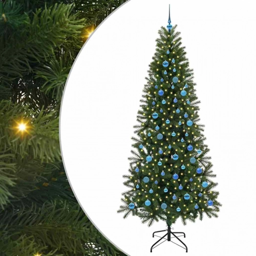 Mākslīgā Ziemassvētku Eglīte Su 300 Led Zaļa 240 Cm Pe Un Pvc Vidaxl