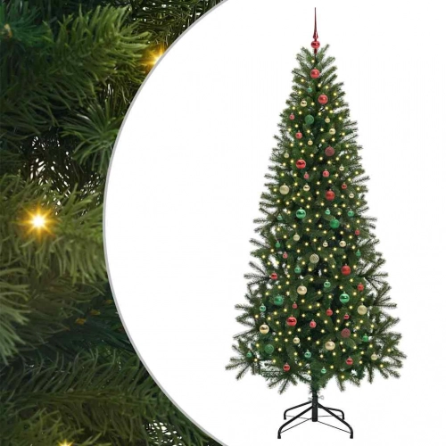 Mākslīgā Ziemassvētku Eglīte Su 300 Led Zaļa 240 Cm Pe Un Pvc Vidaxl