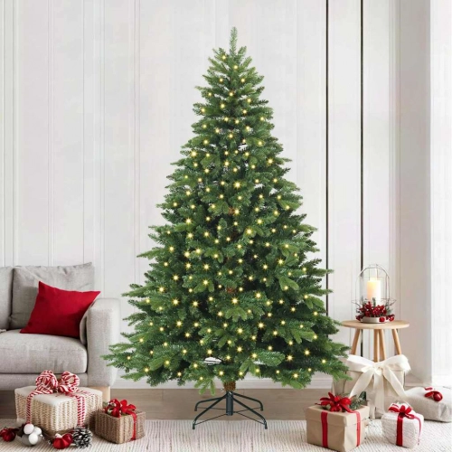 Mākslīgā Ziemassvētku Eglīte Su 300 Led Zaļa 240 Cm Pe Un Pvc Vidaxl