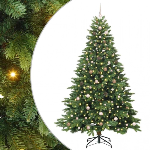 Mākslīgā Ziemassvētku Eglīte Su 300 Led Zaļa 240 Cm Pe Un Pvc Vidaxl