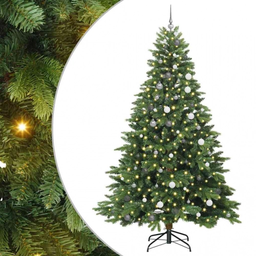 Mākslīgā Ziemassvētku Eglīte Su 300 Led Zaļa 240 Cm Pe Un Pvc Vidaxl