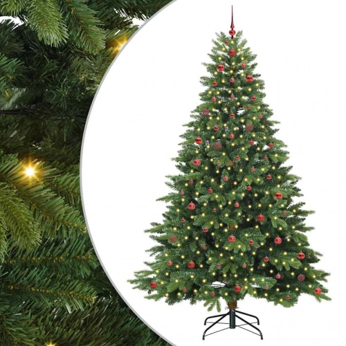 Mākslīgā Ziemassvētku Eglīte Su 300 Led Zaļa 240 Cm Pe Un Pvc Vidaxl