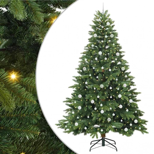 Mākslīgā Ziemassvētku Eglīte Su 300 Led Zaļa 240 Cm Pe Un Pvc Vidaxl