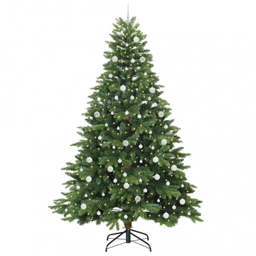 Mākslīgā Ziemassvētku Eglīte Su 300 Led Zaļa 240 Cm Pe Un Pvc Vidaxl