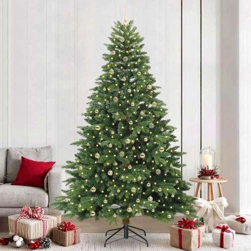 Mākslīgā Ziemassvētku Eglīte Su 300 Led Zaļa 240 Cm Pe Un Pvc Vidaxl