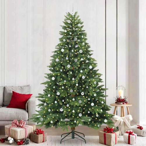 Mākslīgā Ziemassvētku Eglīte Su 300 Led Zaļa 240 Cm Pe Un Pvc Vidaxl
