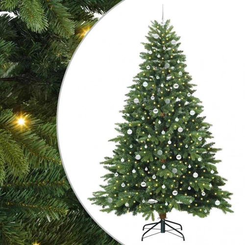 Mākslīgā Ziemassvētku Eglīte Su 300 Led Zaļa 240 Cm Pe Un Pvc Vidaxl