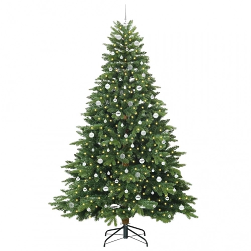 Mākslīgā Ziemassvētku Eglīte Su 300 Led Zaļa 240 Cm Pe Un Pvc Vidaxl