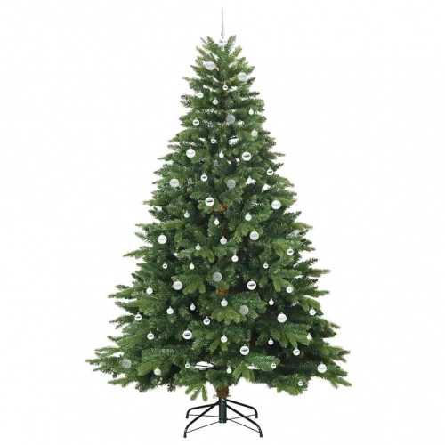 Mākslīgā Ziemassvētku Eglīte Su 300 Led Zaļa 240 Cm Pe Un Pvc Vidaxl