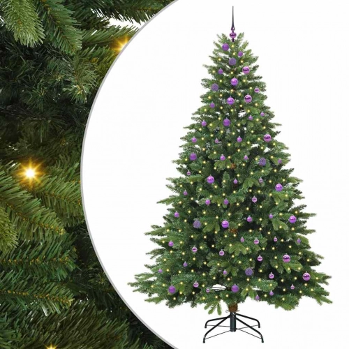 Mākslīgā Ziemassvētku Eglīte Su 300 Led Zaļa 240 Cm Pe Un Pvc Vidaxl