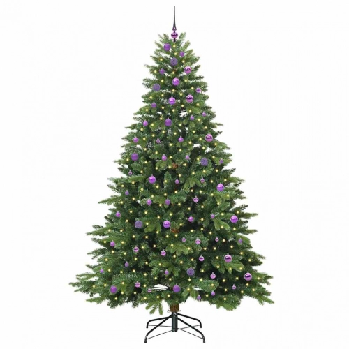 Mākslīgā Ziemassvētku Eglīte Su 300 Led Zaļa 240 Cm Pe Un Pvc Vidaxl