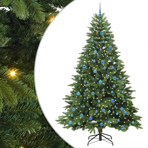 Mākslīgā Ziemassvētku Eglīte Su 300 Led Zaļa 240 Cm Pe Un Pvc Vidaxl