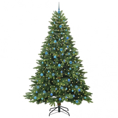 Mākslīgā Ziemassvētku Eglīte Su 300 Led Zaļa 240 Cm Pe Un Pvc Vidaxl