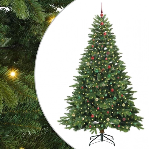 Mākslīgā Ziemassvētku Eglīte Su 300 Led Zaļa 240 Cm Pe Un Pvc Vidaxl