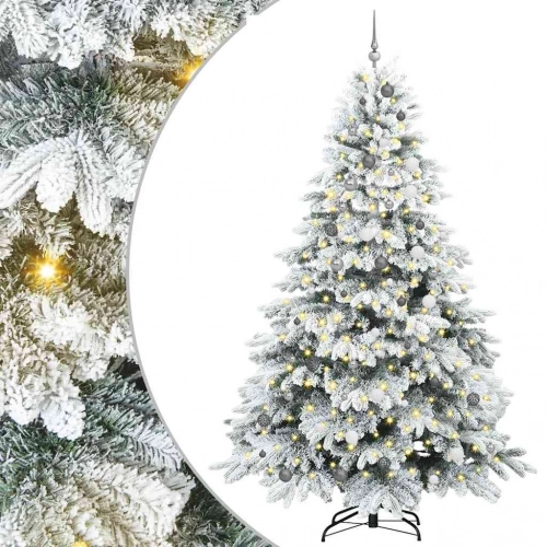 Mākslīgā Ziemassvētku Eglīte Su 300 Led Zaļa 240 Cm Pe Un Pvc Vidaxl