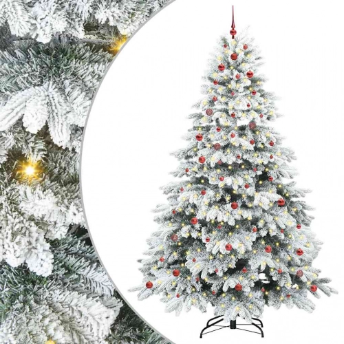Mākslīgā Ziemassvētku Eglīte Su 300 Led Zaļa 240 Cm Pe Un Pvc Vidaxl