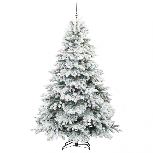 Mākslīgā Ziemassvētku Eglīte Su 300 Led Zaļa 240 Cm Pe Un Pvc Vidaxl