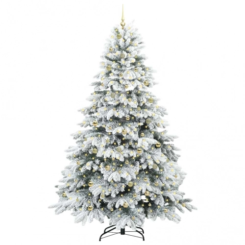 Mākslīgā Ziemassvētku Eglīte Su 300 Led Zaļa 240 Cm Pe Un Pvc Vidaxl