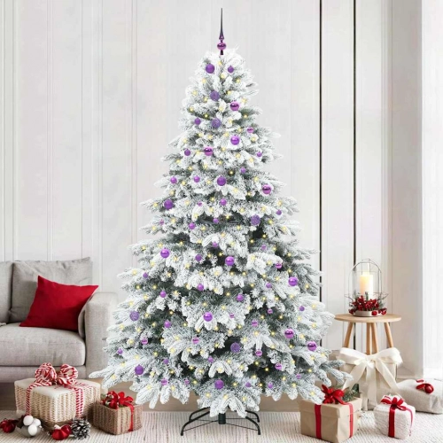 Mākslīgā Ziemassvētku Eglīte Su 300 Led Zaļa 240 Cm Pe Un Pvc Vidaxl