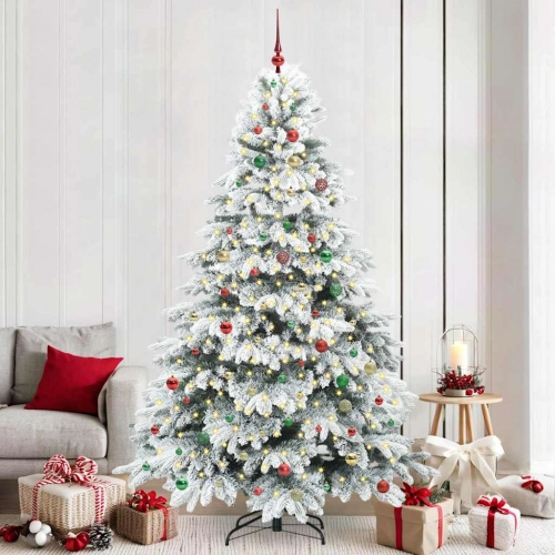 Mākslīgā Ziemassvētku Eglīte Su 300 Led Zaļa 240 Cm Pe Un Pvc Vidaxl