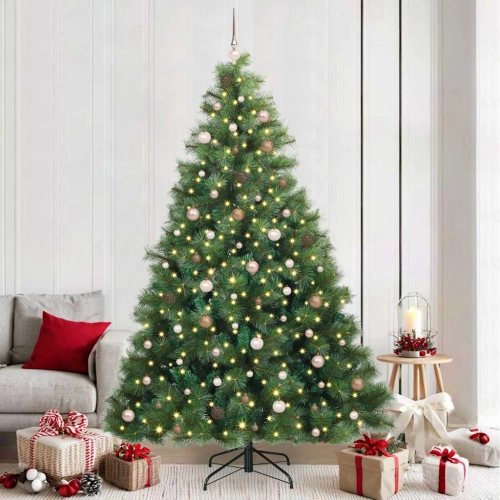 Mākslīgā Ziemassvētku Eglīte Su 300 Led Zaļa 240 Cm Pe Un Pvc Vidaxl