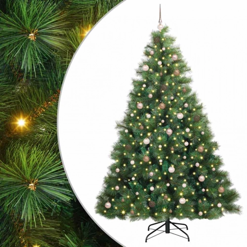 Mākslīgā Ziemassvētku Eglīte Su 300 Led Zaļa 240 Cm Pe Un Pvc Vidaxl