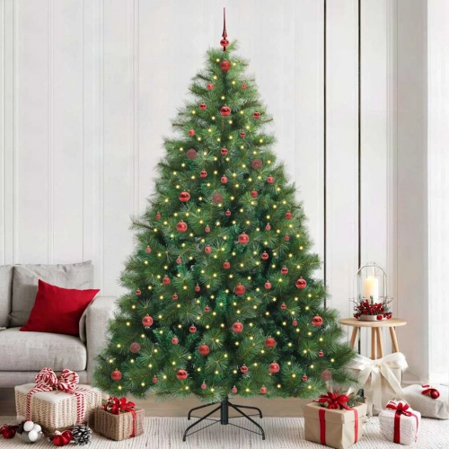 Mākslīgā Ziemassvētku Eglīte Su 300 Led Zaļa 240 Cm Pe Un Pvc Vidaxl