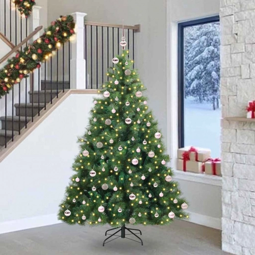 Mākslīgā Ziemassvētku Eglīte Su 300 Led Zaļa 240 Cm Pe Un Pvc Vidaxl