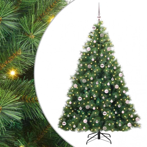 Mākslīgā Ziemassvētku Eglīte Su 300 Led Zaļa 240 Cm Pe Un Pvc Vidaxl
