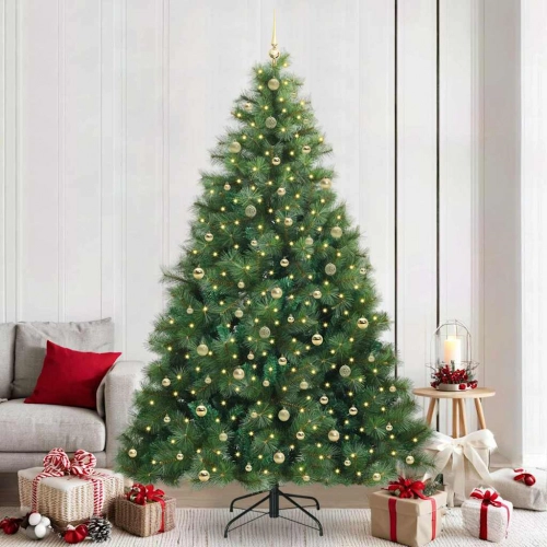 Mākslīgā Ziemassvētku Eglīte Su 300 Led Zaļa 240 Cm Pe Un Pvc Vidaxl
