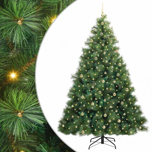 Mākslīgā Ziemassvētku Eglīte Su 300 Led Zaļa 240 Cm Pe Un Pvc Vidaxl