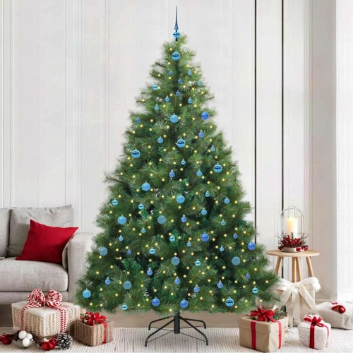 Mākslīgā Ziemassvētku Eglīte Su 300 Led Zaļa 240 Cm Pe Un Pvc Vidaxl