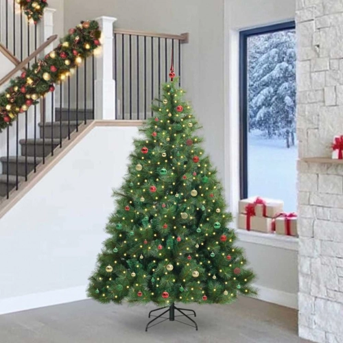 Mākslīgā Ziemassvētku Eglīte Su 300 Led Zaļa 240 Cm Pe Un Pvc Vidaxl
