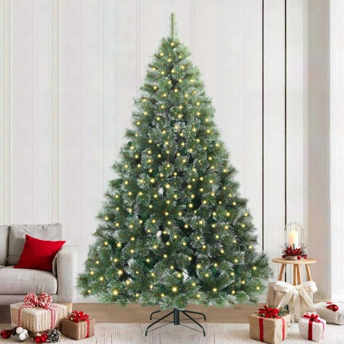 Mākslīgā Ziemassvētku Eglīte Su 300 Led Zaļa 240 Cm Pe Un Pvc Vidaxl