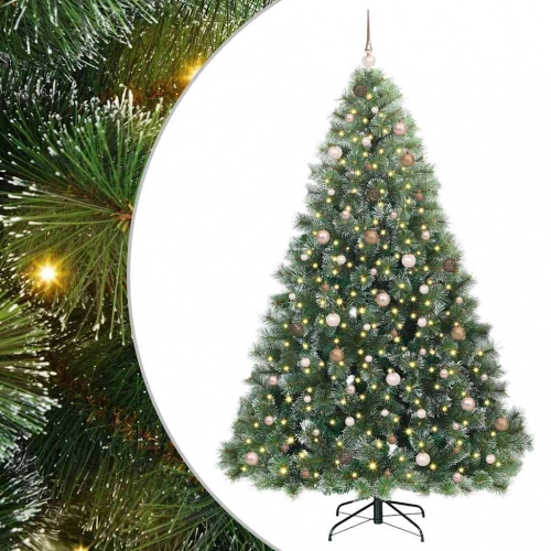 Mākslīgā Ziemassvētku Eglīte Su 300 Led Zaļa 240 Cm Pe Un Pvc Vidaxl