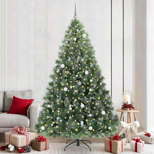 Mākslīgā Ziemassvētku Eglīte Su 300 Led Zaļa 240 Cm Pe Un Pvc Vidaxl