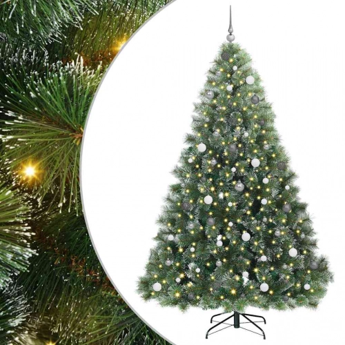 Mākslīgā Ziemassvētku Eglīte Su 300 Led Zaļa 240 Cm Pe Un Pvc Vidaxl