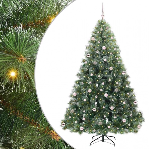 Mākslīgā Ziemassvētku Eglīte Su 300 Led Zaļa 240 Cm Pe Un Pvc Vidaxl