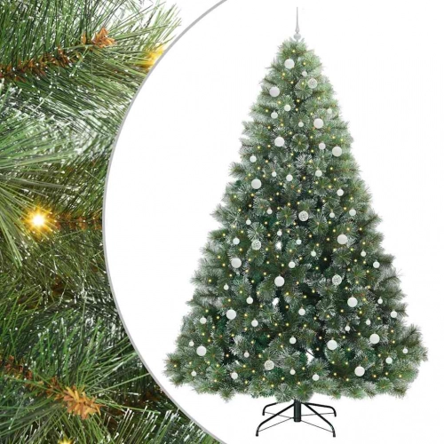 Mākslīgā Ziemassvētku Eglīte Su 300 Led Zaļa 240 Cm Pe Un Pvc Vidaxl