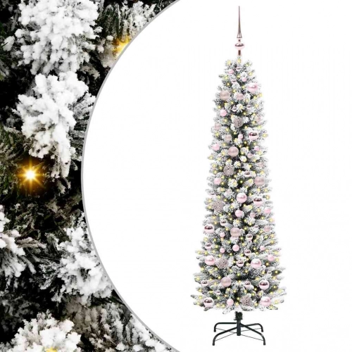 Mākslīgā Ziemassvētku Eglīte Su 300 Led Zaļš Un Balts 180 Cm Vidaxl