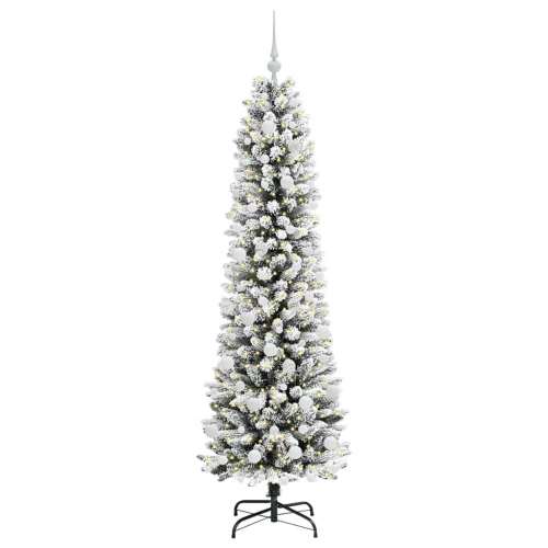 Mākslīgā Ziemassvētku Eglīte Su 300 Led Zaļš Un Balts 180 Cm Vidaxl