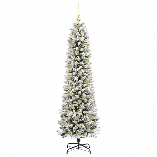 Mākslīgā Ziemassvētku Eglīte Su 300 Led Zaļš Un Balts 180 Cm Vidaxl